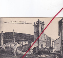 CP 88   - WISEMBACH  -  L'église Incendiée Par Les Allemands Le 23 Septembre 1914 - Other & Unclassified