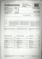 Grundig - Circuit Diagram - - Service Manual - Schéma - CUC 6380 - ST84 - 796/9 TOP/LOG - Televisione