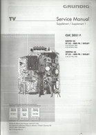 Grundig - Service Manual - Supplément 1 - CUC 2021 F - DAVIO 55 - XENTIA 55 - Televisie