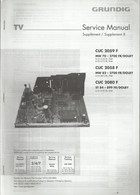 Grundig - Service Manual - Supplément 8 - CUC 2059 F - CUC 2058 F - CUC 2080 F - Television