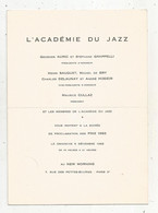 Publicité , Musique  , L'ACADEMIE DU JAZZ , 1982 , Au NEW MORMING, Paris, Illustrateur Siné  Frais Fr 1.95 E - Werbung