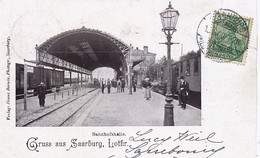 Gare  De Saarburg Sarrebourg Edit Franz Bornée 1900 Vers Louhans - Stations - Met Treinen