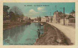 79 - Niort - Le Canal De Saint Martin - Animée - CPA - Voir Scans Recto-Verso - Niort