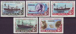NICARAGUA - SHIPS MS "Honduras"  MS "Guatemala" MS "Salvador" MS "Managua"  MS "Costa Rica" MS "Nicarao" - **MNH - 1957 - Barcos