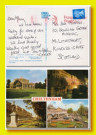 1990 C. UK Great Britain Postcard Multiview Cheltenham Sent Huntingdon To Scotland - Cheltenham