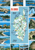Carte Géographique - 20 CORSE - Calvi, L'Ile Rousse, Barcaggio, Iles Sanguinaires, Porto-Pollo, Solenzara - Landkarten