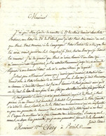 De Charenton Paris Par Vve Dagneau LETTRE Pour Nicolas Clary Banquier à Paris  VOIR HISTORIQUE - Historische Dokumente