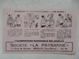 VIEUX PAPIERS - BUVARD : Société "LA PAYSANNE - Animaux