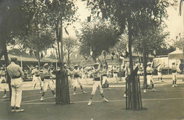 Le Clion Sur Mer , Pornic * Carte Photo 1911 * Concours De Gymnastique , Société , Mouvements Sport Fêtre Cerceaux Jeu - Pornic