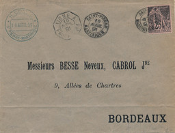 1891 Ligne A Sur Enveloppe De La Martinique Signée Calves TB. - Alphee Dubois