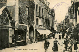 Redon * La Grande Rue * épicerie épargne De L'ouest * Voir Cachet Hôpital Militaire Auxiliaire N°57 - Redon