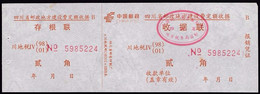 CHINA CHINE CINA ADDED CHARGE LABELs (ACL) OF SICHUAN  0.20 YUAN - Sonstige & Ohne Zuordnung