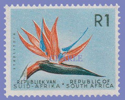 SOUTH AFRICA  1961  1R. FLOWER STRELIZIA.   S.G. 210  U.M. - Neufs