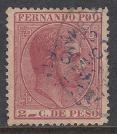 Fernando Poo Sueltos 1882 Edifil 6 Usado - Fernando Poo