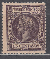 Fernando Poo Sueltos 1900 Edifil 87 * Mh - Fernando Po