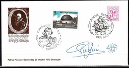 Belgium Astronomy  20.10.1973 Dranouter Commemoration Of Petrus Plancius - Astronomie