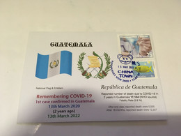 (1 H 22) (Australia) COVID-19 In Guatemala - 2nd Anniversary (cover COVID-19 Stamp) Dated 13th March 2022 - Disease
