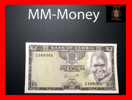 ZAMBIA 1 Kwacha 1976   P. 19   XF \ AU - Zambie