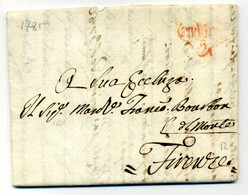 1.02.1785 Lettera Per Firenze - ...-1850 Préphilatélie