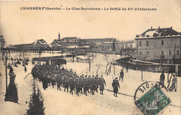 73-CHAMBÉRY- LE CLOS SAVOIROUX, DÉFILE DU 97e D'INFANTERIE - Chambery