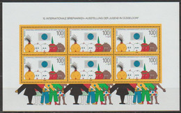 Bund 1990 MiNr.1472 ** Postfrisch Block 21 10.Intern.Briefmarkenausstellung Der Jugend, Düsseldorf( E174 )günstigen Vers - 1981-1990