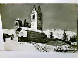 San Gian Bei Celerina / Schlarigna. Schweiz. Alte Ansichtskarte / Postkarte S/w, Gel. 1958. Winterpanorama, Bl - Celerina/Schlarigna