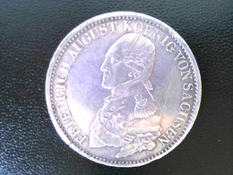 Münze/ Medaille: Friedrich August König Von Sachsen, 1821 Zehn Eine Feine Mark. Silber,  Ausbeute - Konvention - Numismatica