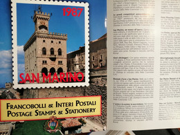 San Marino 1987 Annata Cpl. 26val. + 1 IP In Album Ufficiale Mnh, Bello - Années Complètes