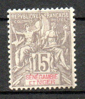Col24 Colonies Sénégambie Et Niger  N° 6 Neuf Sans Gomme  Cote 17,00€ - Ongebruikt