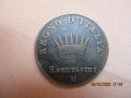 Italy: 3 Centesimi 1810 M - Napoleonische