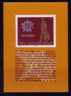 JUGOSLAWIEN BLOCK 19 POSTFRISCH(MINT) TITO DENKMAL VERDIENSTMEDAILLE 1981 - Blocchi & Foglietti