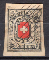 220322..TIMBRE SUISSE N° 7 YVERT Coté  8500€...VOIR DESCRITION - 1843-1852 Federal & Cantonal Stamps
