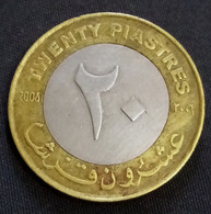 Sudan 2006 , 20 Piastres / Qirsh (non-magnetic) Bimetallic: KM# 124 , A - Soudan