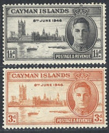 1946 Cayman Islands 115-116 George VI - Iles Caïmans