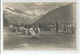 73 Savoie L'artillerie Dans Les Alpes Mise En Batterie Du Canon De 65 De Montagne Bca Alpins Ed Reynaud Chambéry - Chambery