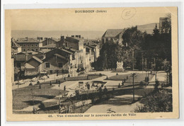 38 Isère Bourgoin Vue D'ensemble Sur Le Nouveau Jardin De Ville  1939 - Bourgoin