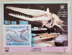 OMAN Dauphins, Dauphin, Dolphin, Delfin, Baleine, Whales,  MICHEL Bloc N°10 ** MNH - Dolfijnen