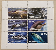 RUSSIE  Dauphins, Dauphin, Dolphin, Delfin . Feuillet 6 Valeurs Emis En 1996 (1)Neuf Sans Charniere. Mnh - Delfines