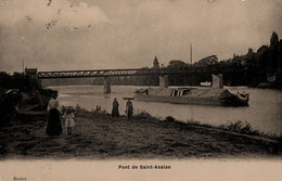 Pont De Ste Assise , Seine Port St Fargeau Ponthierry * Péniche Batellerie * Thème Barge Chaland Péniches - Saint Fargeau Ponthierry