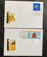 17807 -  Inhorgenta 29. Int. Fachmesse Schmuck Und Uhren München 2 22.02.2002 2  Enveloppe Avec Autocollant - Horlogerie