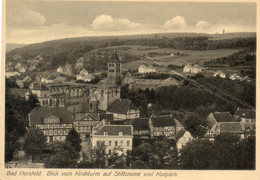 Bad Hersfeld. Blick Vom Kirchturm Auf Stittsruine Und Kurpark. - Bad Hersfeld