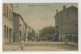 38 Isère Bourgoin Café De L'est Avenue De La Gare Carte Toilée Ed Brun Buisson - Bourgoin