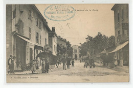 38 Isère Bourgoin Cachet Alègre Théatre Royal Cinema Avenue De La Gare Ed Vialatte Oyonnax - Bourgoin