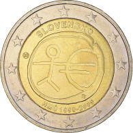 Slovaquie, 2 Euro, EMU 10th Anniversary, 2009, Kremnica, SPL+, Bimétallique - Slovaquie