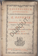 Brugge/GENT - Calendarium St. Bavo Kathedraal - 1813  (W132) - Oud