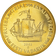 Estonie, 20 Euro Cent, 2003, Unofficial Private Coin, SPL+, Cuivre Plaqué Acier - Privatentwürfe