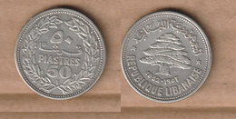 LIBANO 50 Qirshā / Piastres 1952 Silver (.600) • 5.0 G • ⌀ 24 Mm KM# 17, Schön# 18 - Liban