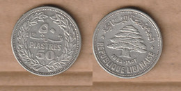 LIBANO 50 Qirshā / Piastres 1952 Silver (.600) • 5.0 G • ⌀ 24 Mm KM# 17, Schön# 18 - Libanon