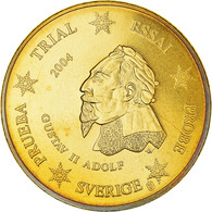 Suède, 50 Euro Cent, 2004, Unofficial Private Coin, SPL, Cuivre Plaqué Acier - Pruebas Privadas