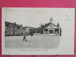 76 - Pavilly - La Place De La Halle Aux Grains - 1905 - R/verso - Pavilly